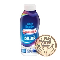 jabón líquido concentrado cooperativa para diluir botella 500cm3
