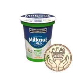 yogur descremado milkaut cremoso balance vainilla pote 180grs