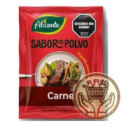 sabor en polvo alicante carne x4 30grs