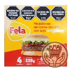 medallones de carne fela x4 228grs