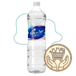 agua mineral sin gas villa del sur 1650cm3