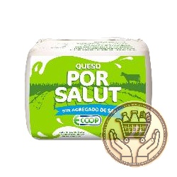 queso por salut ecoop sin sal agregada trozado envasado 1kgs