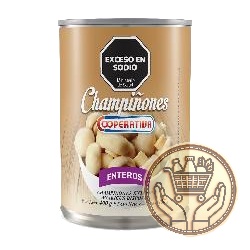 champiñones enteros cooperativa 400grs
