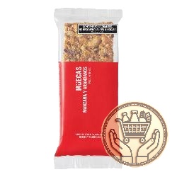 barra de cereal muecas con manzana y arándanos 45grs
