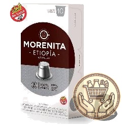 cápsulas de café morenita tostado etiopía 52grs