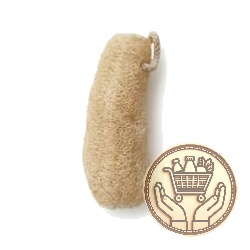 esponja de baño cooperativa vegetal con cordón 1uni
