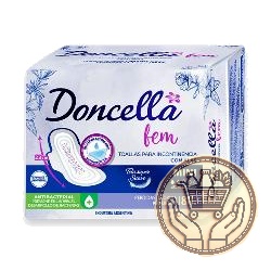toallas incontinencia doncella con alas mini 8uni