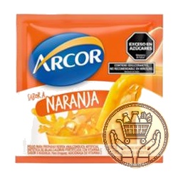 polvo para preparar bebida arcor naranja 15grs