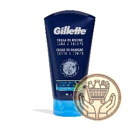 crema de afeitar gillette cara y cuerpo 150cm3
