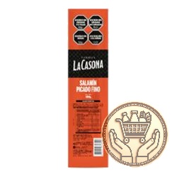 salamín picado fino la casona envasado al vacío 180grs