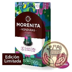cápsulas de café tostado morenita tostado honduras 52grs