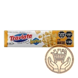 galletitas crackers traviata con un toque de kesitas sabor queso 96grs
