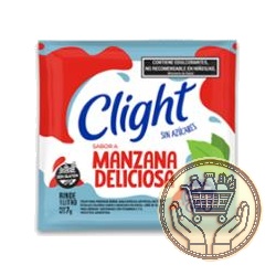 polvo para preparar bebida clight sabor manzana deliciosa 7grs
