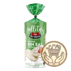 galletas de arroz dos hermanos slim sin sal agregada 100grs